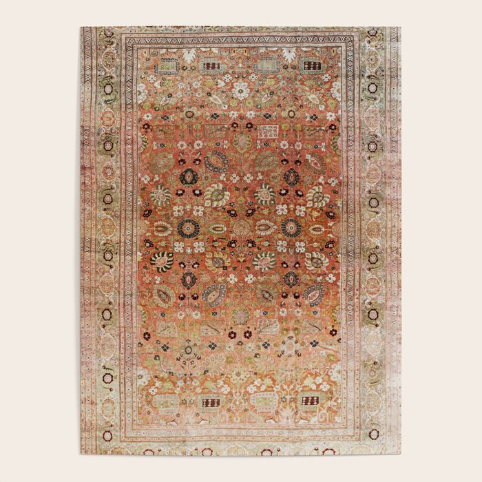 Antique Tabriz Persian Rug Print Poster Gallery Image 4