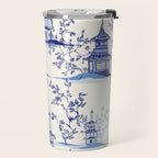 Chinoiserie Pagoda Pattern Travel Mug Gallery Image 2