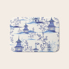 Chinoiserie Pagoda Pattern Bath Mat Gallery Image 1