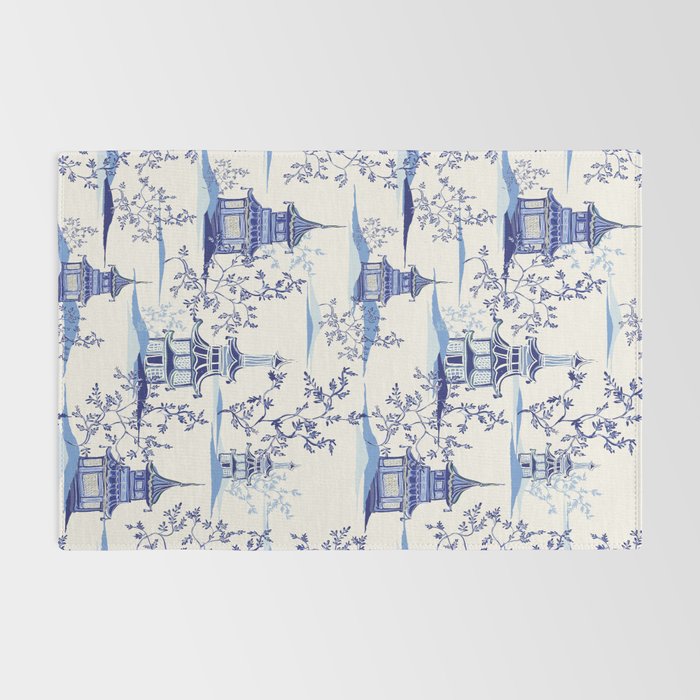 Chinoiserie Pagoda Pattern Rug Gallery Image 2