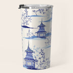 Chinoiserie Pagoda Pattern Travel Mug Gallery Image 3