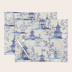 Chinoiserie Pagoda Pattern Placemat Gallery Image 1