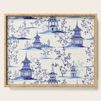 Chinoiserie Pagoda Pattern Serving Tray Gallery Image 1