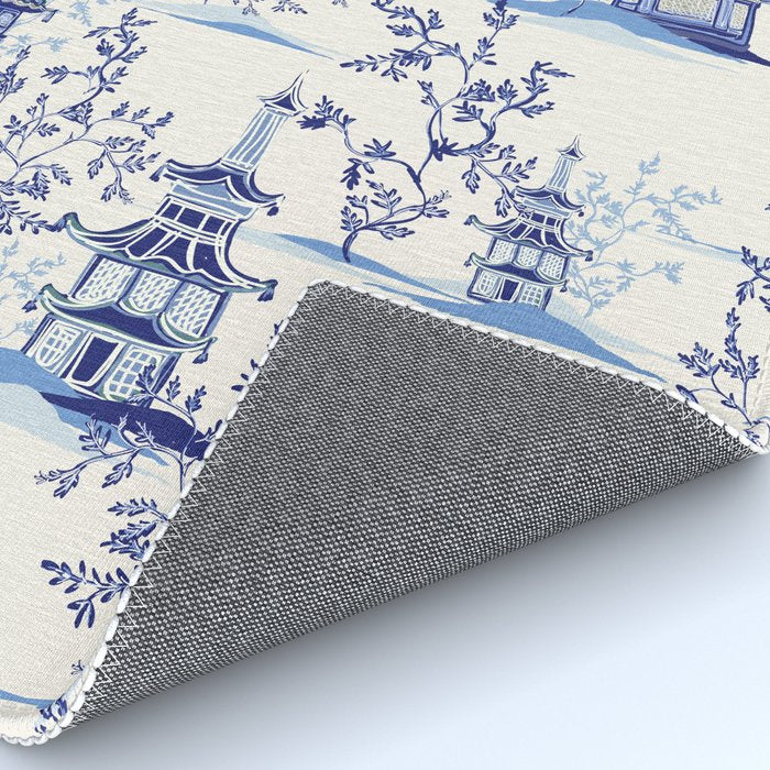 Chinoiserie Pagoda Pattern Rug Gallery Image 4