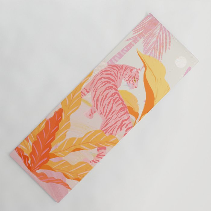 Pink Jungle Yoga Mat Gallery Image 1