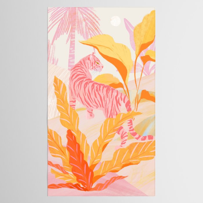 Pink Jungle Tablecloth Gallery Image 2