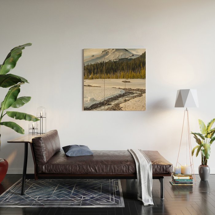 Marvelous Mount Hood at sunset Wood Wall Art Gallery Image 2