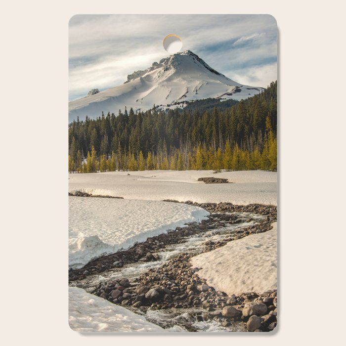 Marvelous Mount Hood at sunset Cutting Board Gallery Image 1
