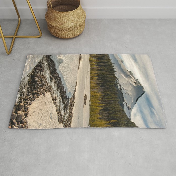 Marvelous Mount Hood at sunset Rug Gallery Image 1