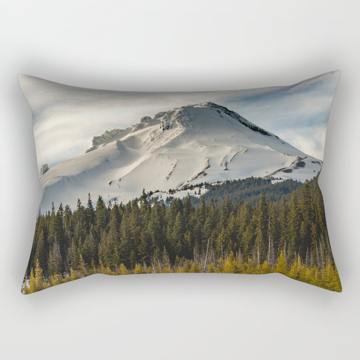Marvelous Mount Hood at sunset Rectangular Pillow Gallery Image 2