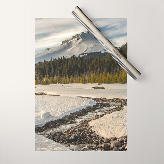 Marvelous Mount Hood at sunset Wrapping Paper Gallery Image 1