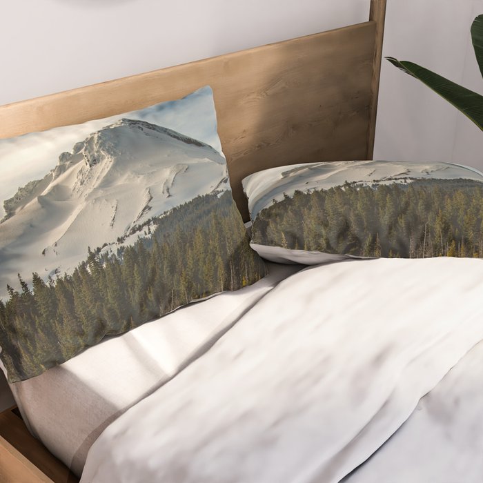 Marvelous Mount Hood at sunset Pillow Sham Gallery Image 2