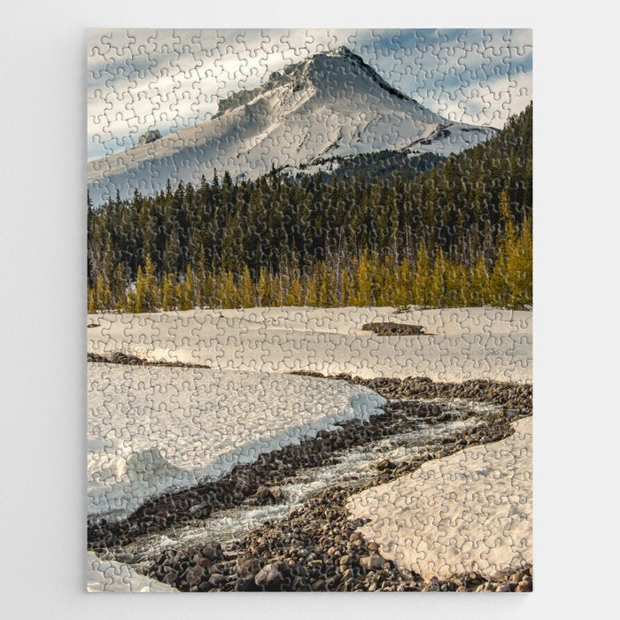 Marvelous Mount Hood at sunset Jigsaw Puzzle Gallery Image 1
