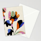 abstract whimsical flower minimal Stationery Card Gallery Image 2
