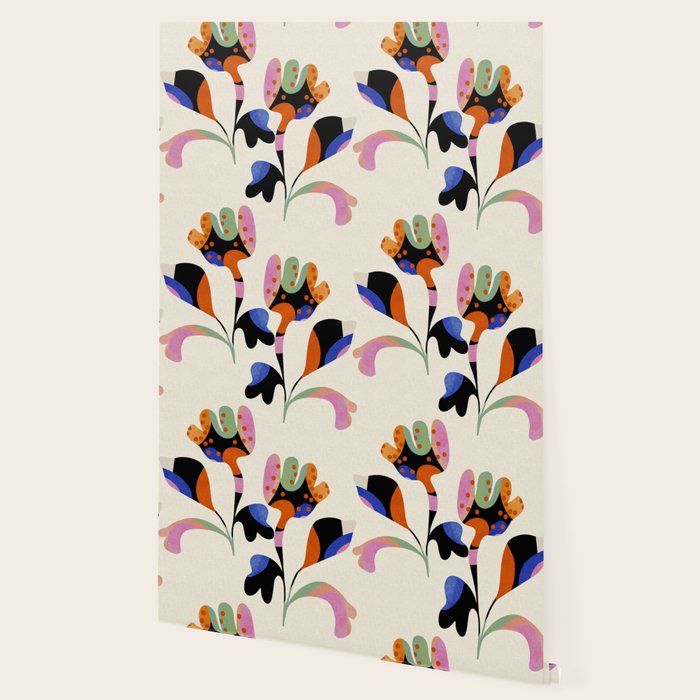 abstract whimsical flower minimal Wallpaper Gallery Image 2