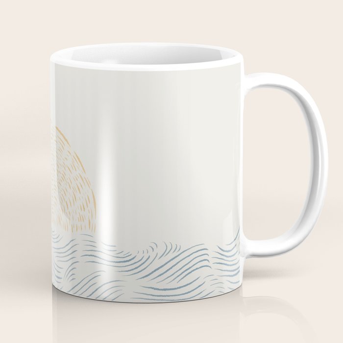 Line Abstraction landscape 001  Coffee Mug Gallery Image 1