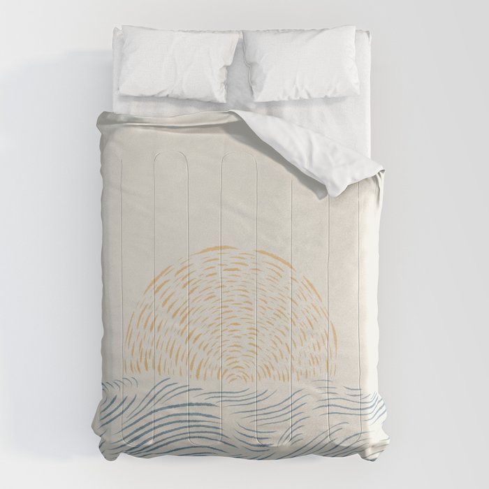 Line Abstraction landscape 001  Comforter Gallery Image 6