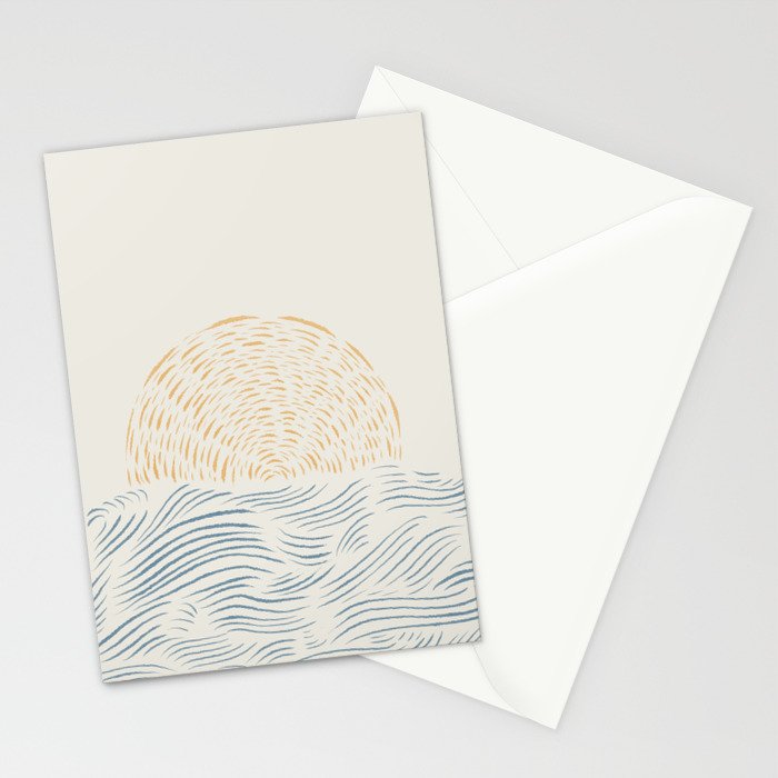Line Abstraction landscape 001  Stationery Card Gallery Image 2