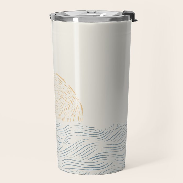Line Abstraction landscape 001  Travel Mug Gallery Image 2