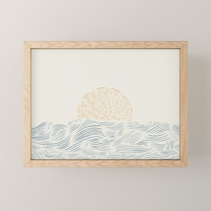 Line Abstraction landscape 001  Mini Art Print Gallery Image 1