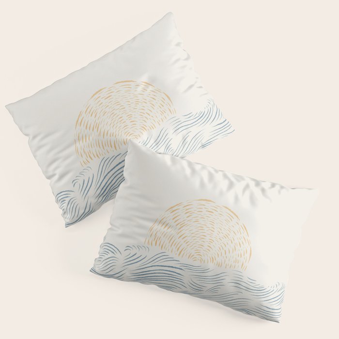 Line Abstraction landscape 001  Pillow Sham Gallery Image 3