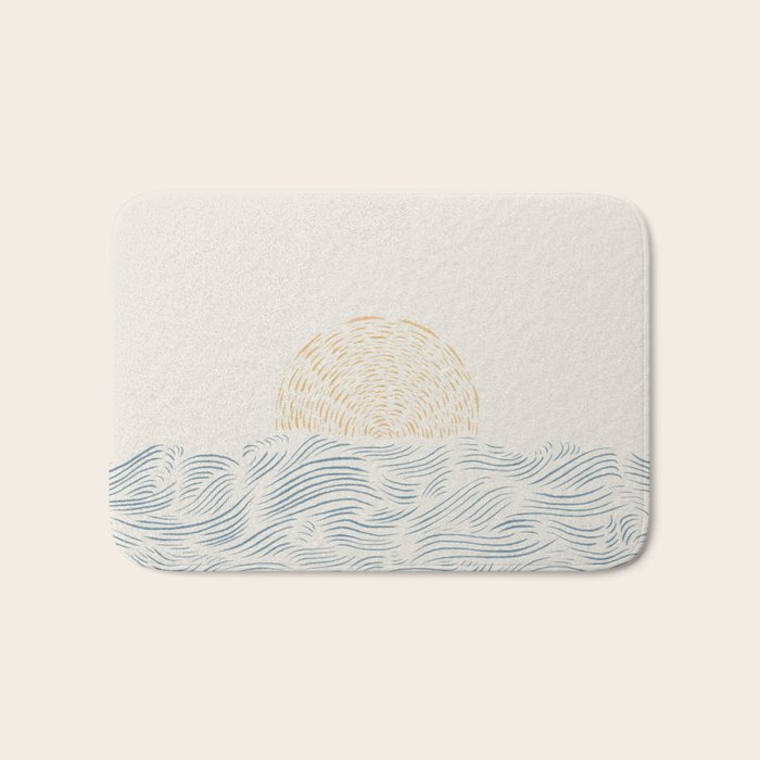 Line Abstraction landscape 001  Bath Mat Gallery Image 1