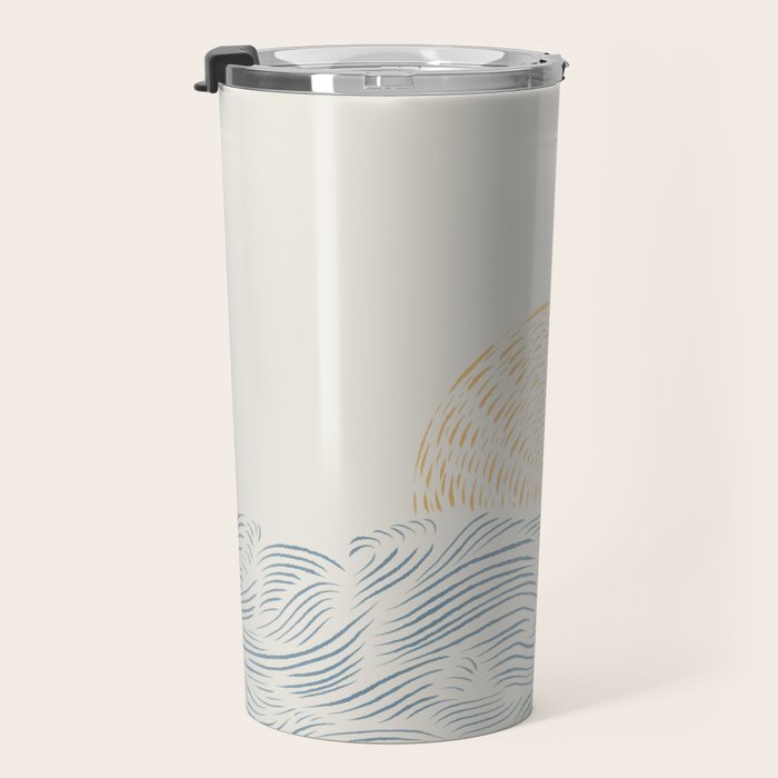 Line Abstraction landscape 001  Travel Mug Gallery Image 3