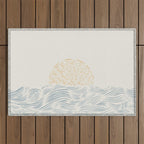 Line Abstraction landscape 001  Outdoor Rug Gallery Image 1