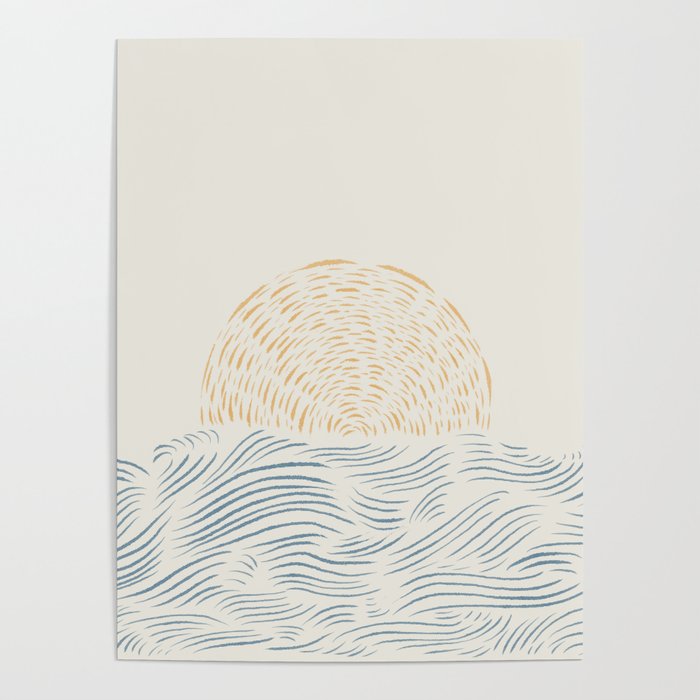 Line Abstraction landscape 001  Poster Gallery Image 4