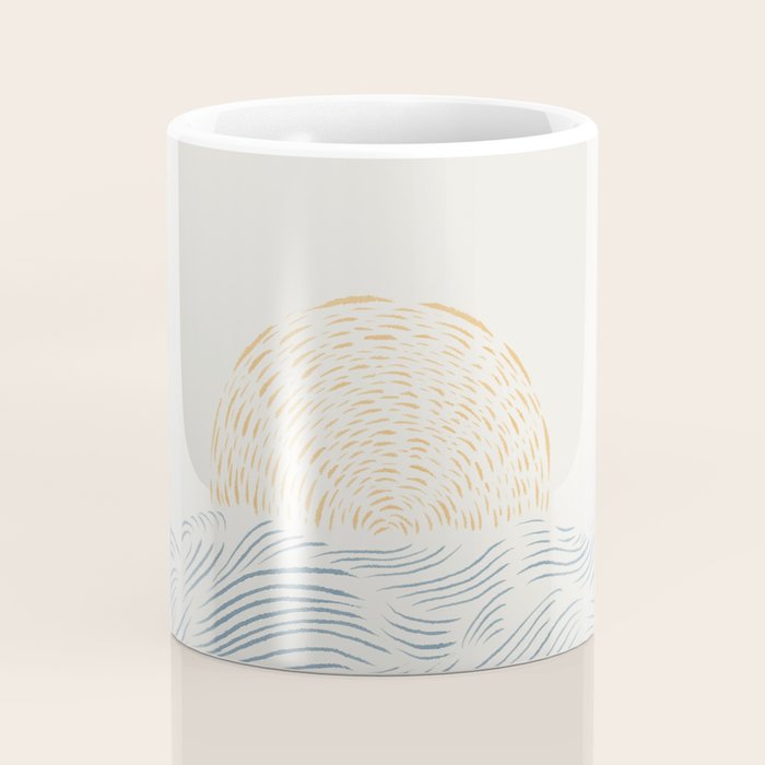 Line Abstraction landscape 001  Coffee Mug Gallery Image 4