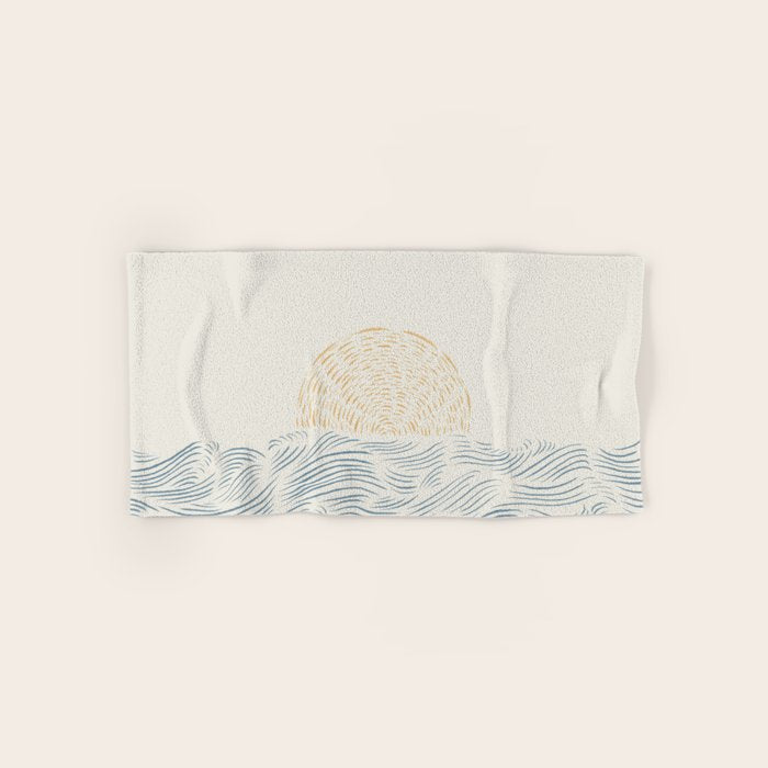 Line Abstraction landscape 001  Bath Towel Gallery Image 1