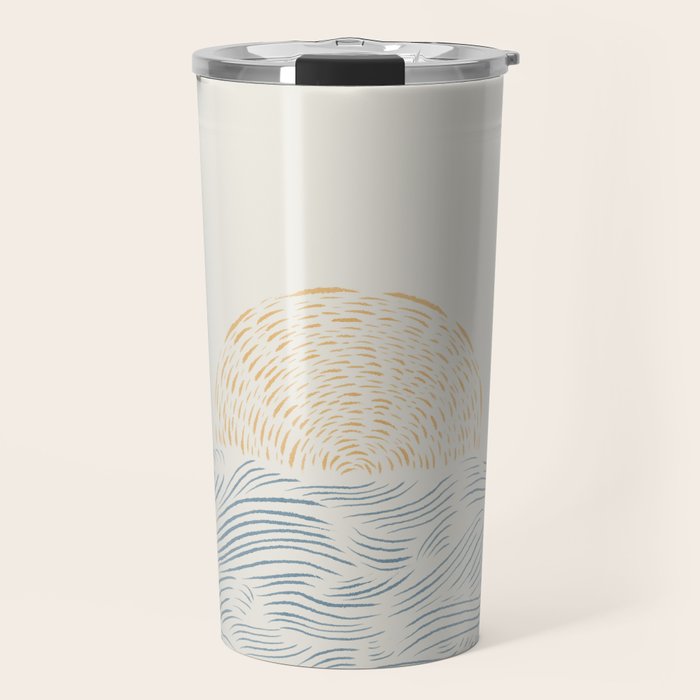 Line Abstraction landscape 001  Travel Mug Gallery Image 1