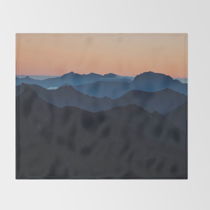 Hike More Worry Less - Landscape and Nature Photography Throw Blanket Gallery Image 2