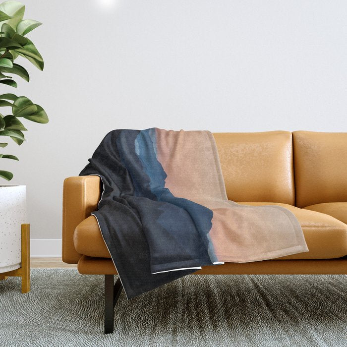 Hike More Worry Less - Landscape and Nature Photography Throw Blanket Gallery Image 1