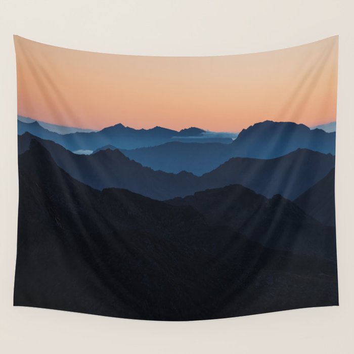 Hike More Worry Less - Landscape and Nature Photography Wall Tapestry Gallery Image 4