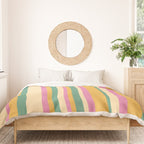 Classic Stripes XIX - Boho Vintage Duvet Cover Gallery Image 3