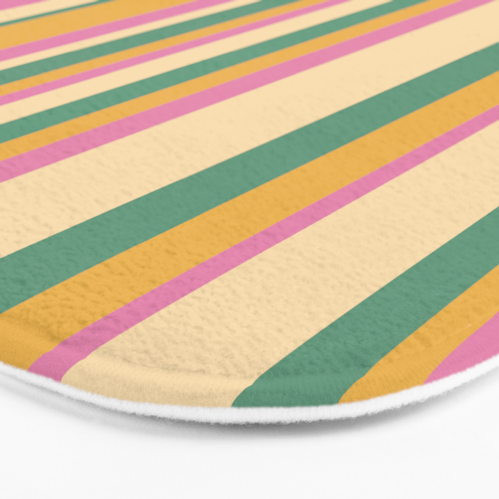 Classic Stripes XIX - Boho Vintage Bath Mat Gallery Image 3