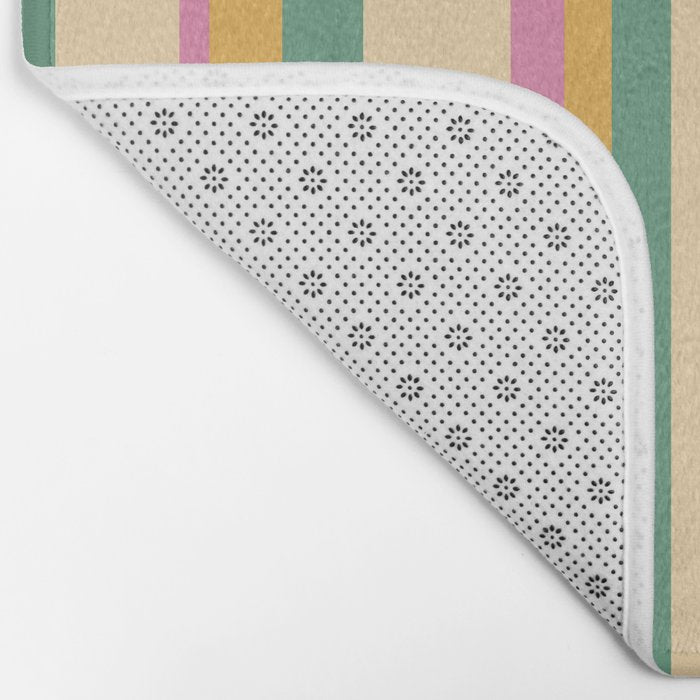 Classic Stripes XIX - Boho Vintage Bath Mat Gallery Image 2