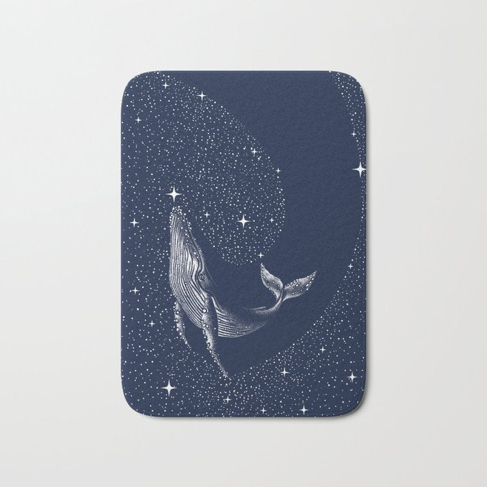 starry whale Bath Mat Gallery Image 1
