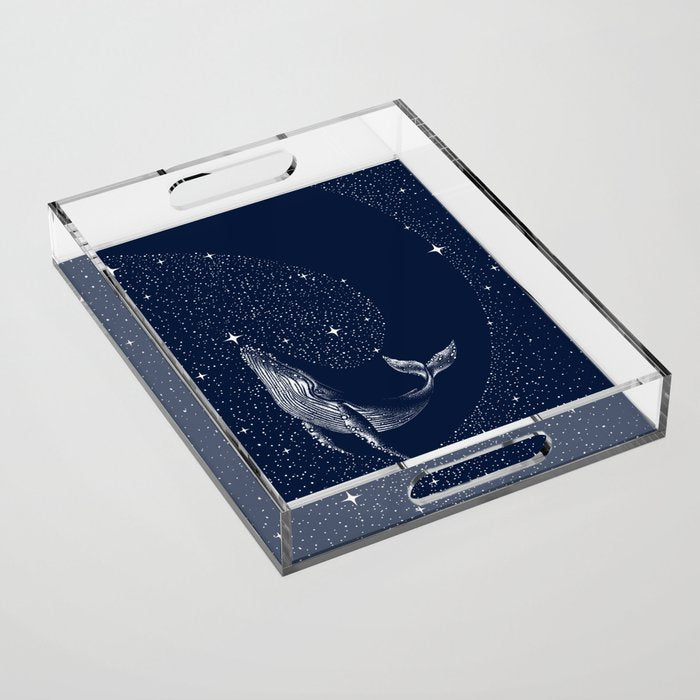 starry whale Acrylic Tray Gallery Image 1
