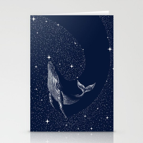 starry whale Stationery Card Gallery Image 2