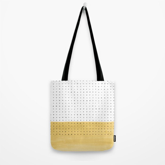 Abstract mustard shape and points Tote Bag Gallery Image 2