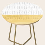 Abstract mustard shape and points Side Table Gallery Image 2