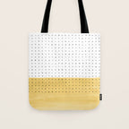 Abstract mustard shape and points Tote Bag Gallery Image 1