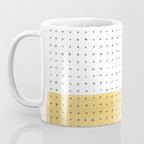 Abstract mustard shape and points Coffee Mug Gallery Image 3