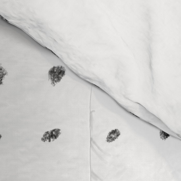 Abstract mustard shape and points Comforter Gallery Image 4
