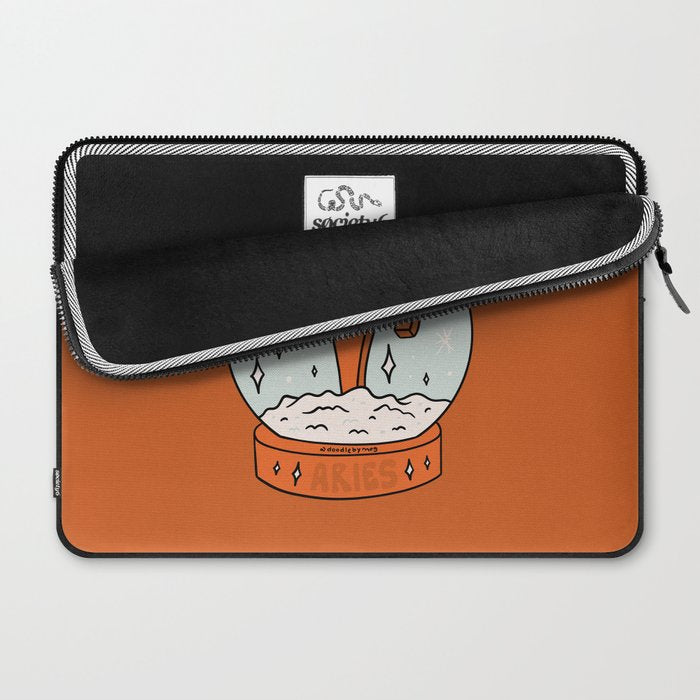 Aries Snow Globe Laptop Sleeve Gallery Image 2