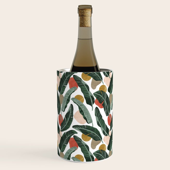 Modern banana leaf Wine Chiller Gallery Image 1