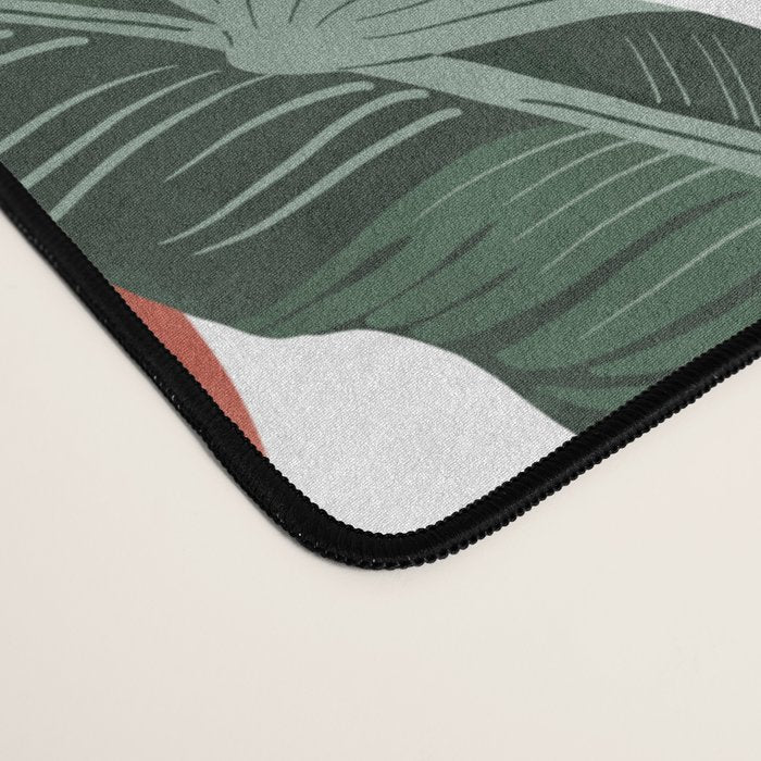 Modern banana leaf Desk Mat Gallery Image 4