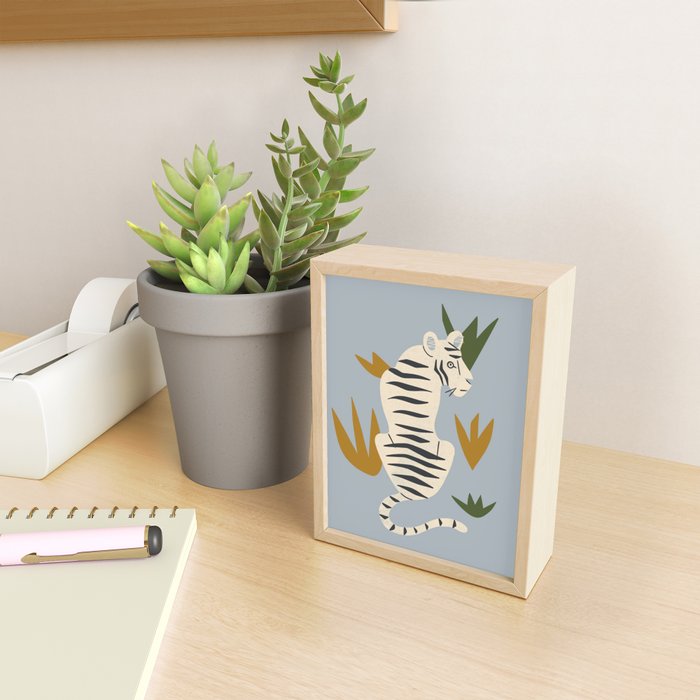 White Tiger Mini Art Print Gallery Image 2